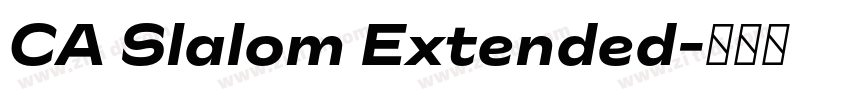 CA Slalom Extended字体转换